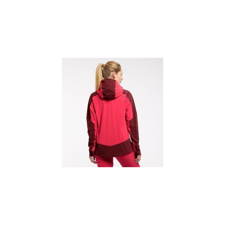 Kurtka softshellowa HAGLOFS TEGUS JACKET W hibiscus red/maroon red