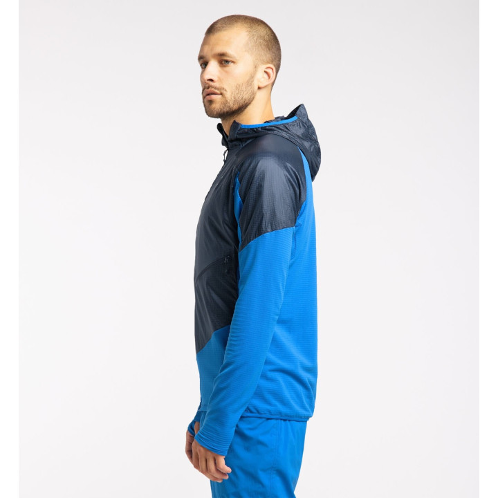 Bluza HAGLOFS L.I.M HYBRID HOOD MEN storm blue/tarn blue