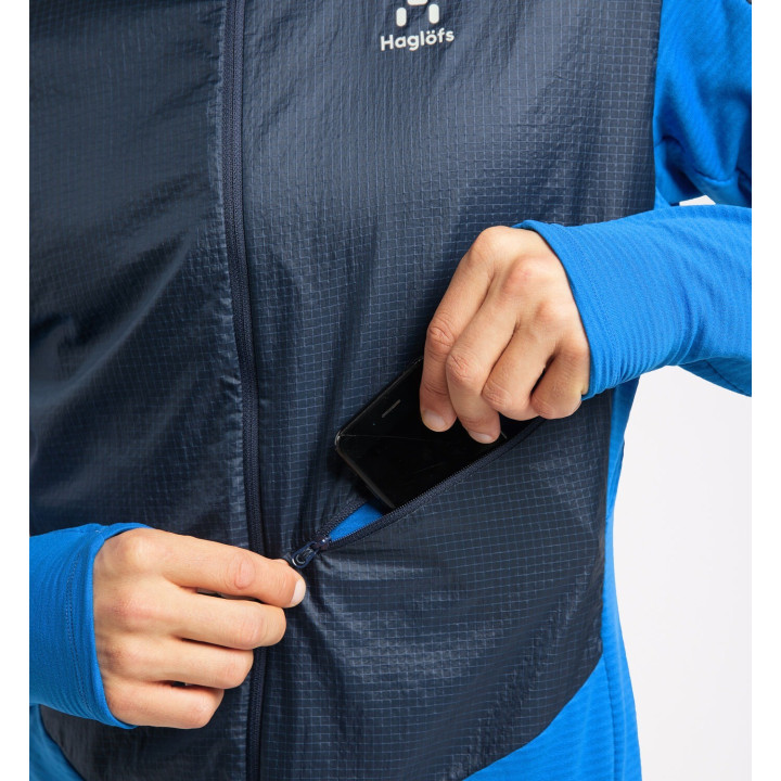 Bluza HAGLOFS L.I.M HYBRID HOOD MEN storm blue/tarn blue