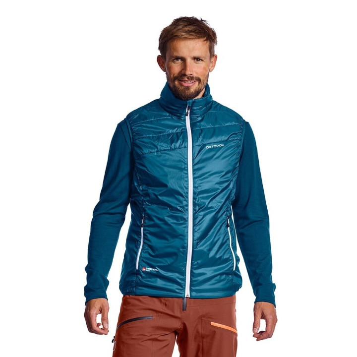 Kamizelka ORTOVOX Swisswool Piz Cartas Vest Men petrol blue