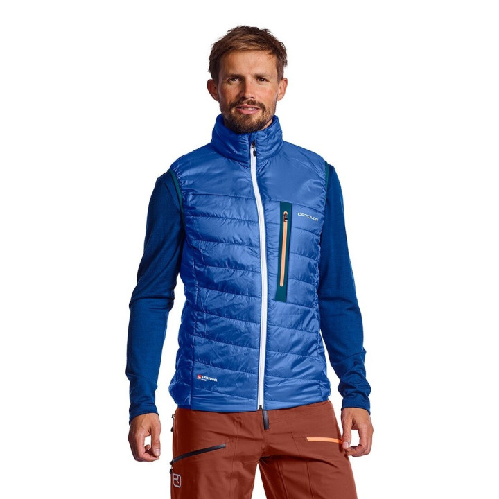 Kamizelka ORTOVOX Swisswool Piz Cartas Vest Men petrol blue