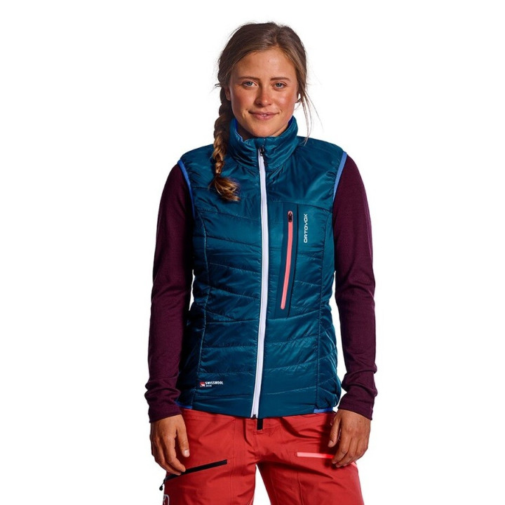 Kamizelka ORTOVOX Swisswool Piz Grisch Vest Women sky blue