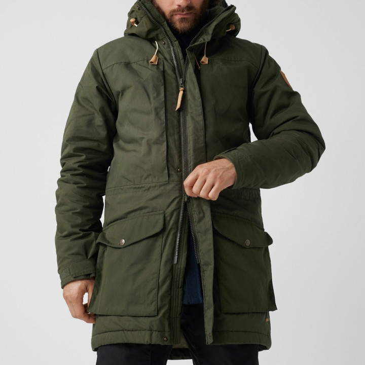 Kurtka FJALLRAVEN Singi Wool Padded Parka dark navy