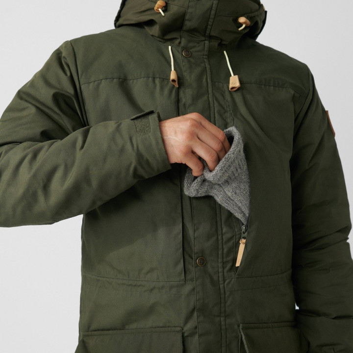 Kurtka FJALLRAVEN Singi Wool Padded Parka dark navy