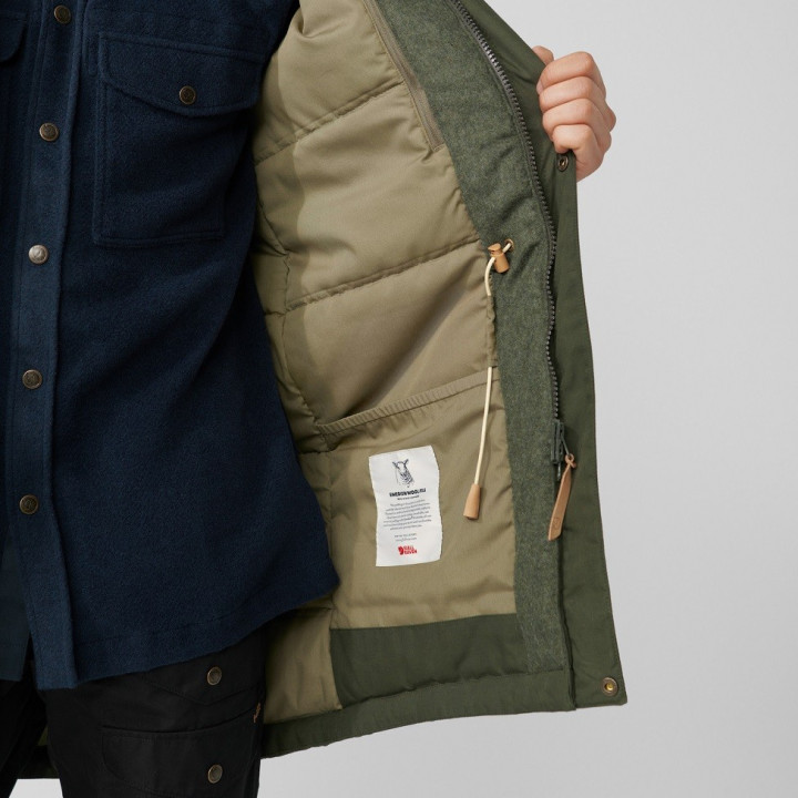 Kurtka FJALLRAVEN Singi Wool Padded Parka dark navy