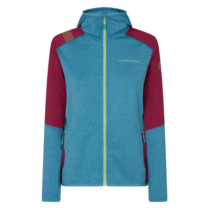 Bluza LA SPORTIVA Existence Hoody Women topaz/red plum