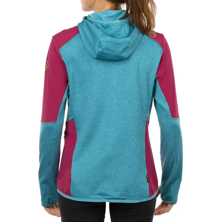 Bluza LA SPORTIVA Existence Hoody Women topaz/red plum