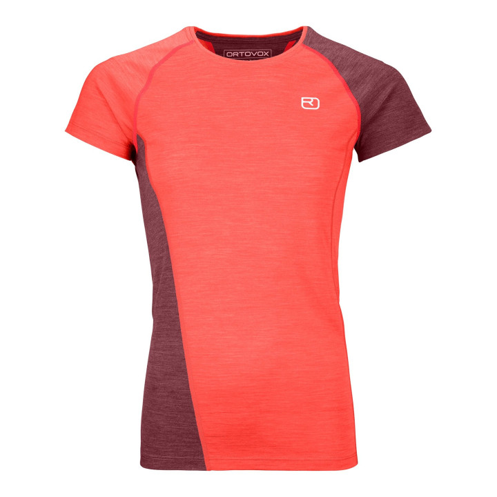 Koszulka ORTOVOX 120 COOL TEC FAST UPWARD T-Shirt W's coral blend
