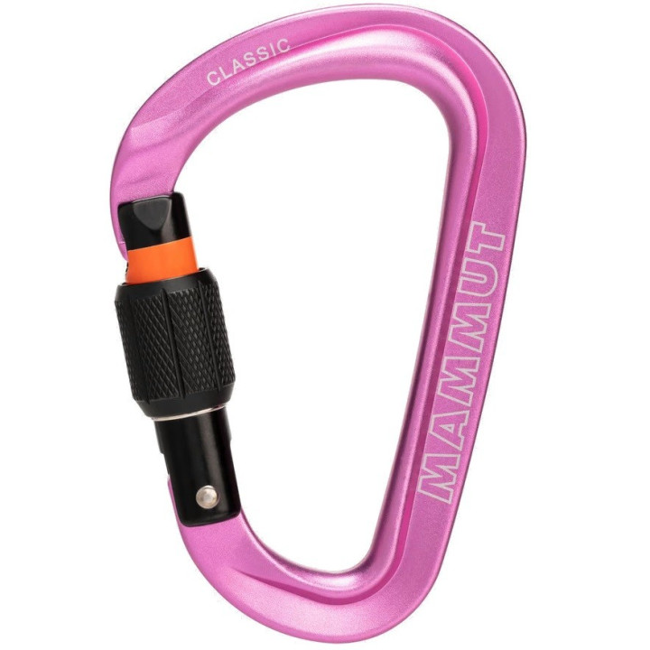 Karabinek MAMMUT Classic HMS screw-gate pink