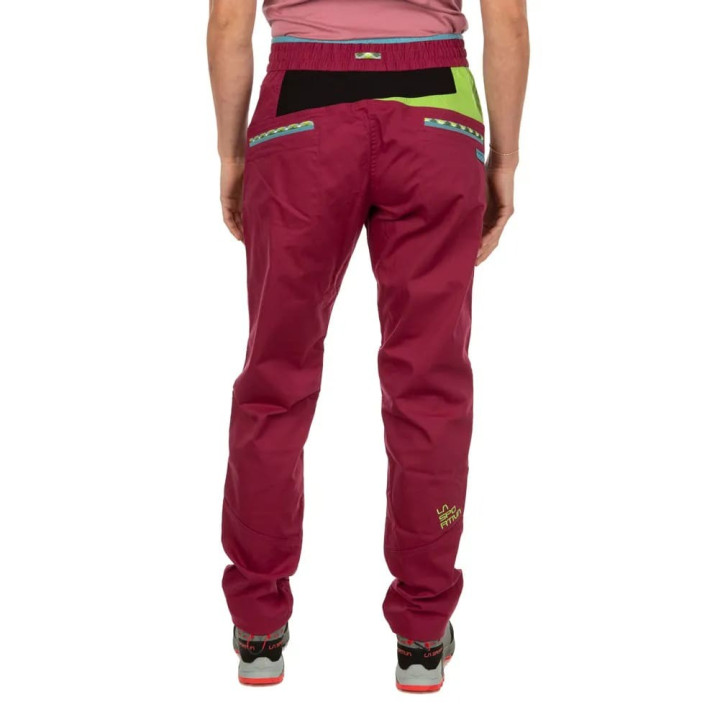Spodnie LA SPORTIVA Mandala Pant Women red plum/lime green