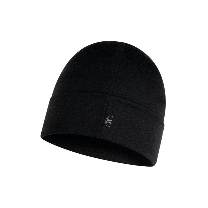 Czapka BUFF HEAVYWEIGHT MERINO WOOL HAT regular black