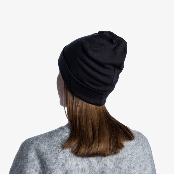 Czapka BUFF HEAVYWEIGHT MERINO WOOL HAT regular black