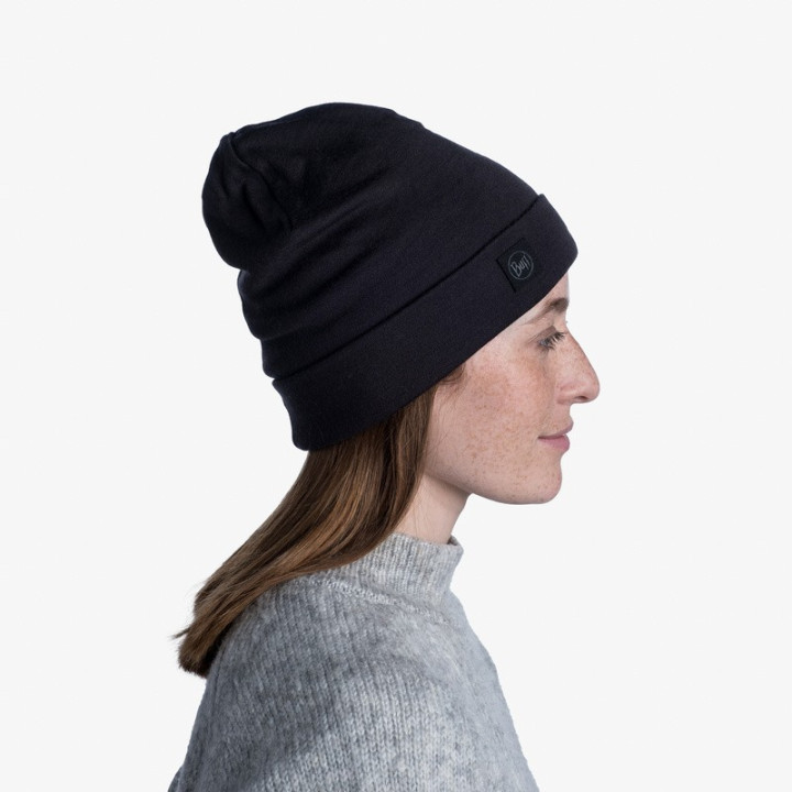 Czapka BUFF HEAVYWEIGHT MERINO WOOL HAT regular black