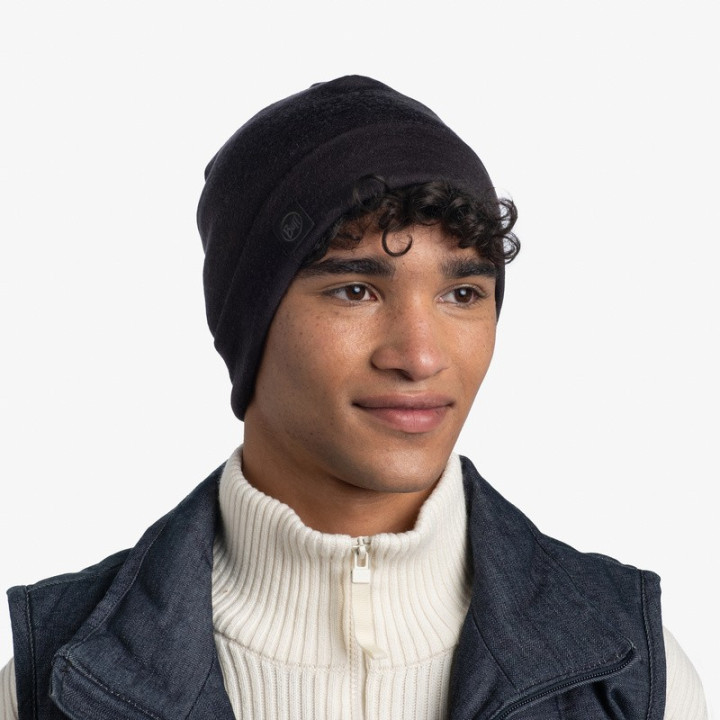 Czapka BUFF HEAVYWEIGHT MERINO WOOL HAT regular black