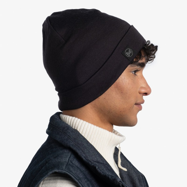 Czapka BUFF HEAVYWEIGHT MERINO WOOL HAT regular black