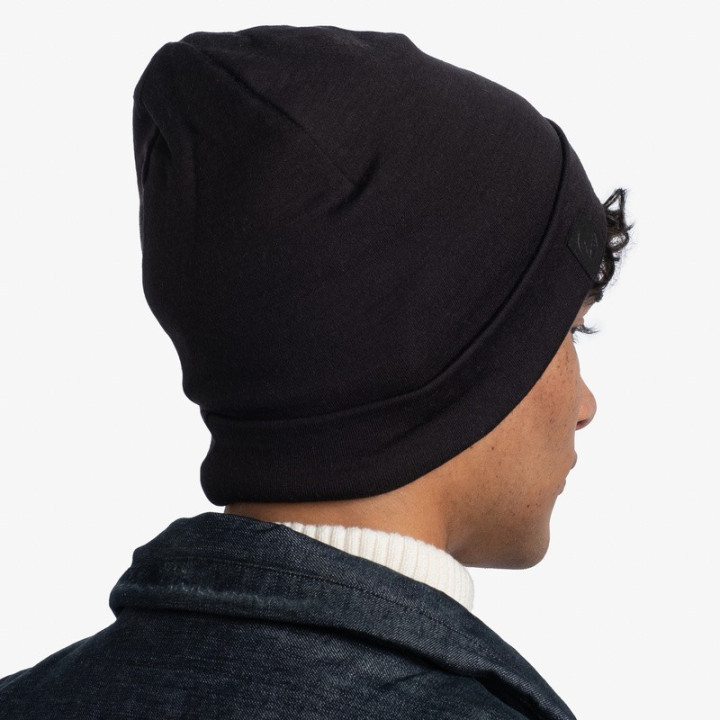 Czapka BUFF HEAVYWEIGHT MERINO WOOL HAT regular black