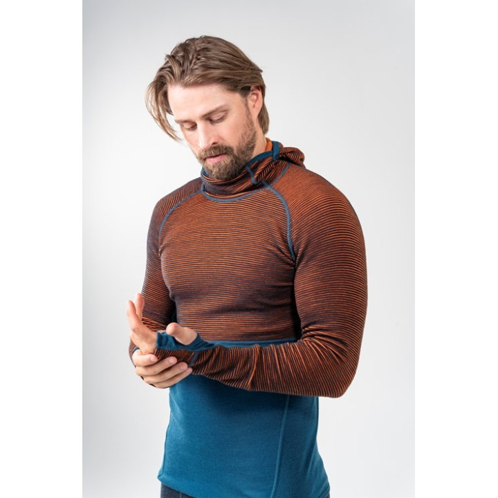 Koszulka DEVOLD Tuvegga Merino Hoodie Men ink