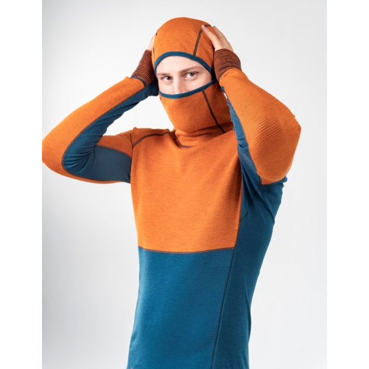 Koszulka DEVOLD Tuvegga Merino Hoodie Men ink