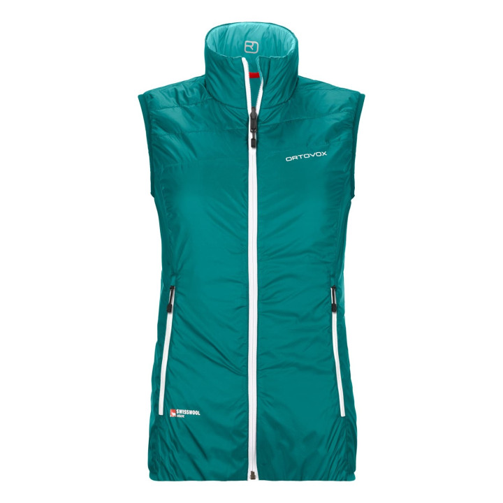 Kamizelka ORTOVOX Swisswool Piz Grisch Vest Women pacific green