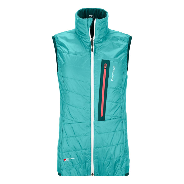 Kamizelka ORTOVOX Swisswool Piz Grisch Vest Women pacific green