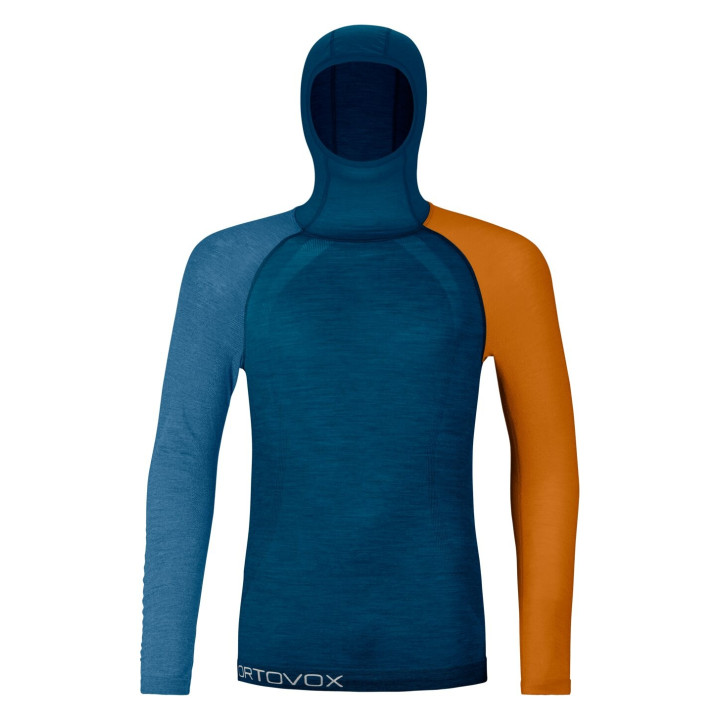 Koszulka ORTOVOX 120 Comp Light Hoody Men petrol blue