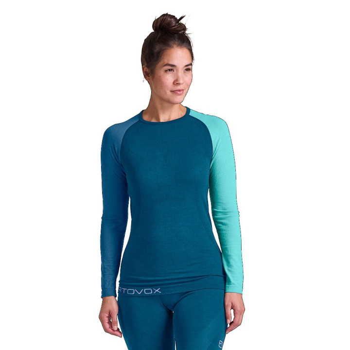 Koszulka ORTOVOX 120 Comp Light Long Sleeve Women petrol blue