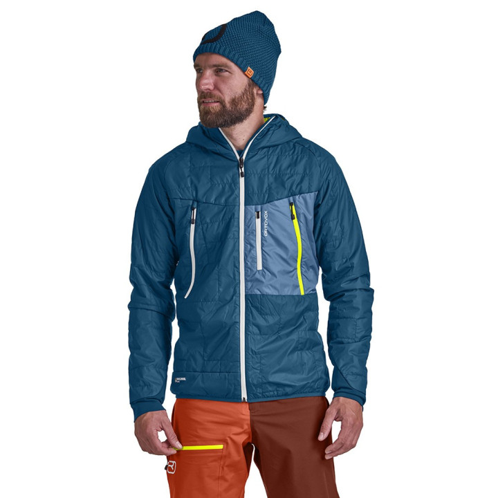 Kurtka ORTOVOX Swisswool PIZ BOÈ Jacket Men petrol blue