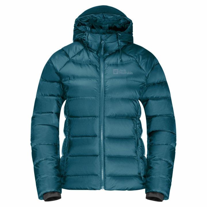 KURTKA PUCHOWA JACK WOLFSKIN NEBELHORN DOWN HOODY W blue coral