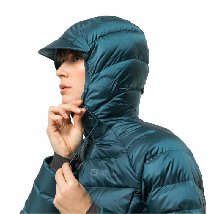 KURTKA PUCHOWA JACK WOLFSKIN NEBELHORN DOWN HOODY W blue coral