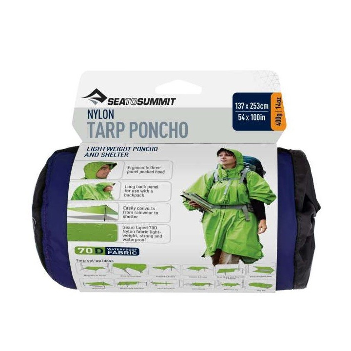 Poncho przeciwdeszczowe SEA TO SUMMIT Nylon Tarp Poncho