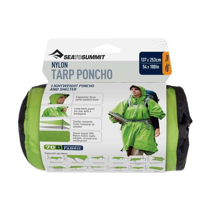 Poncho przeciwdeszczowe SEA TO SUMMIT Nylon Tarp Poncho