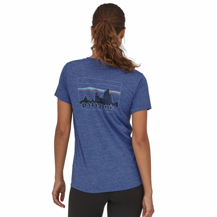 Koszulka PATAGONIA Women's Capilene® Cool Daily Graphic Shirt 73 skyline: current blue X-Dye
