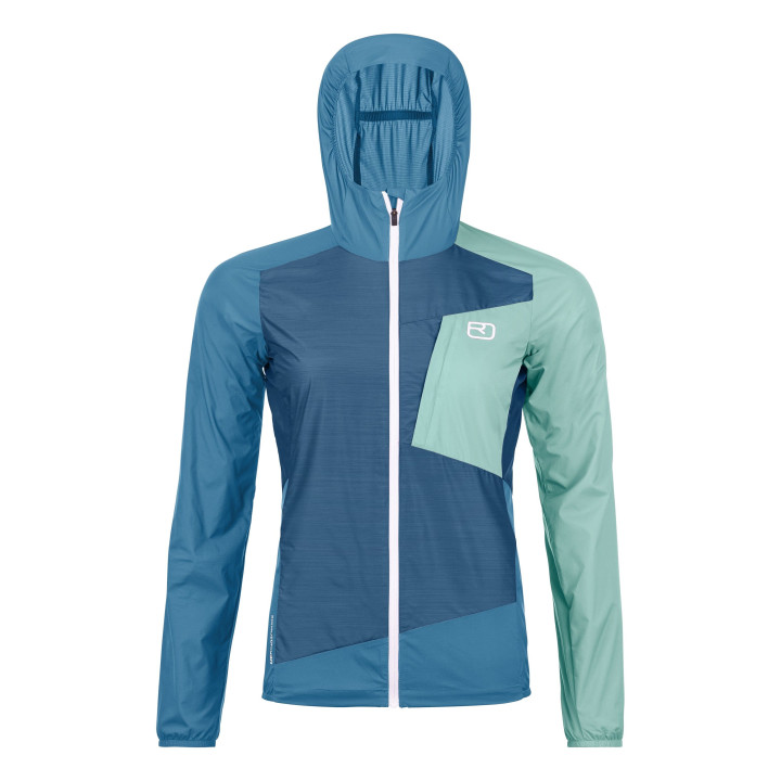 Kurtka ORTOVOX Windbreaker Jacket Women petrol blue