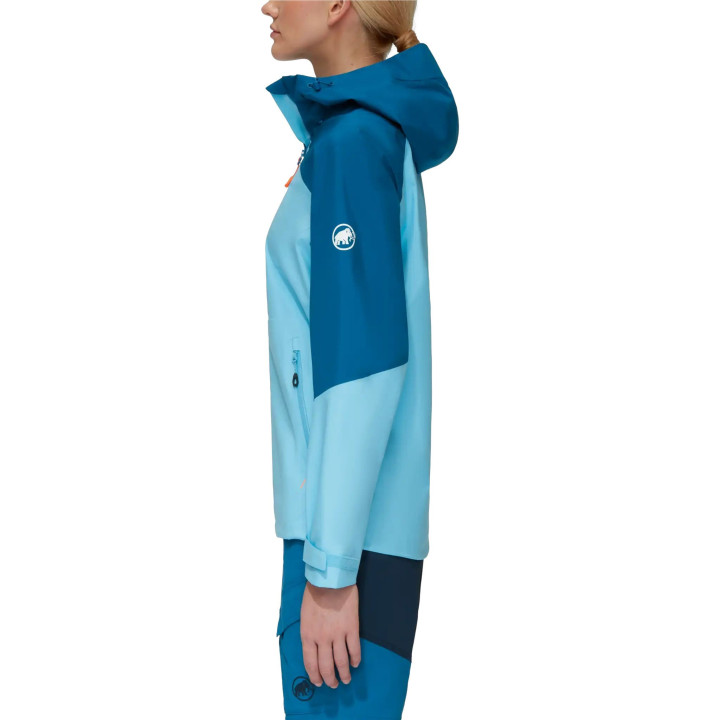 Kurtka MAMMUT Convey Tour HS Hooded Jacket Women cool blue-deep ice