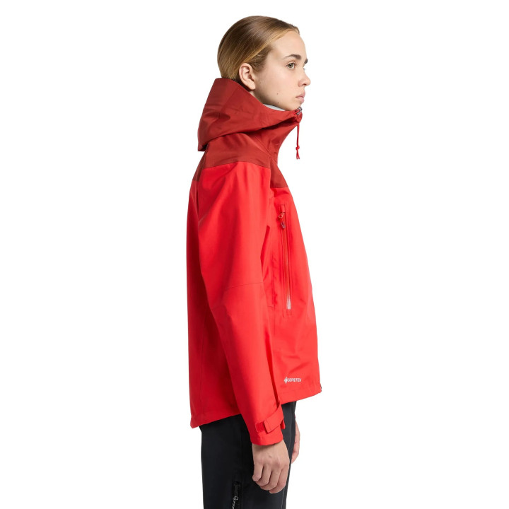 Kurtka HAGLOFS ROC Flash GTX Jacket Women poppy red/corrosion