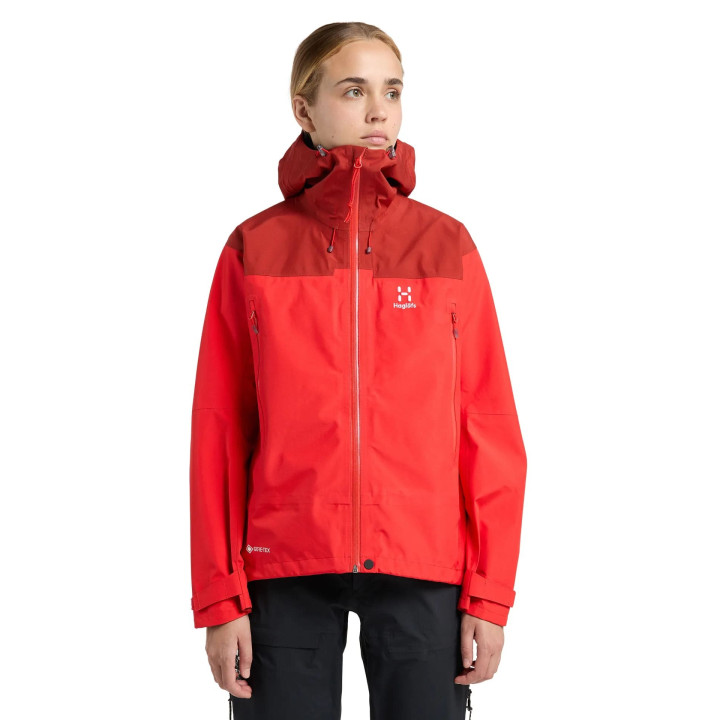 Kurtka HAGLOFS ROC Flash GTX Jacket Women poppy red/corrosion