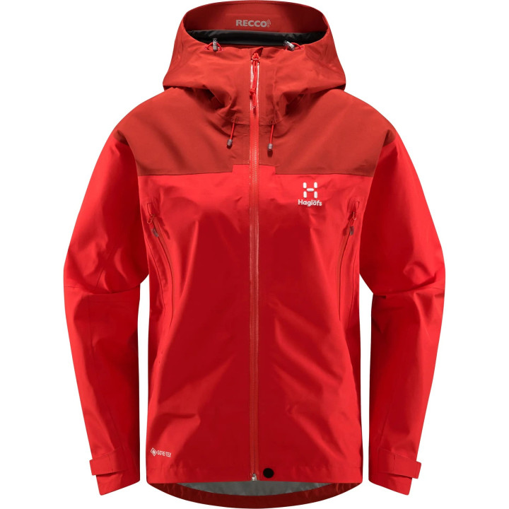 Kurtka HAGLOFS ROC Flash GTX Jacket Women poppy red/corrosion