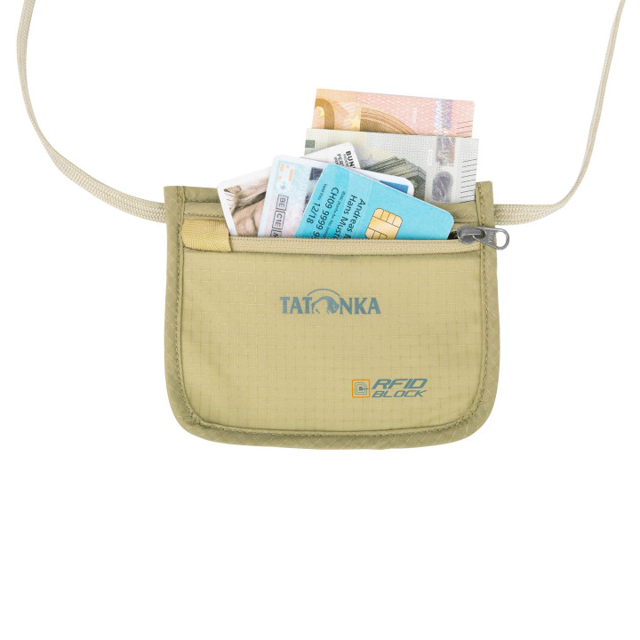 Saszetka/portfel turystyczny TATONKA Skin ID Pocket RFID Block natural