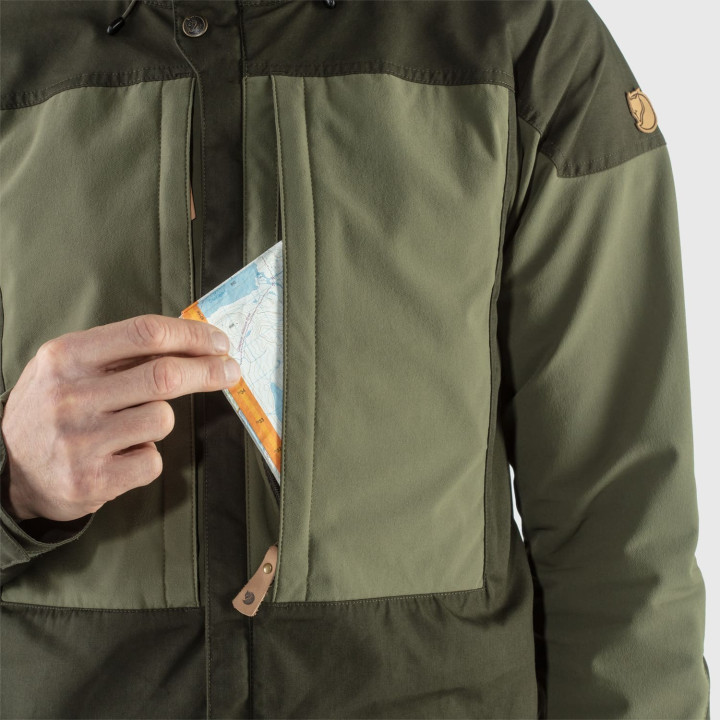 Kurtka FJALLRAVEN Keb Jacket dark navy-unkle blue