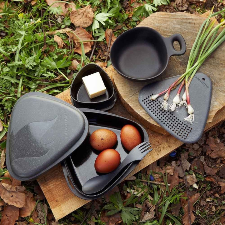 Zestaw naczyń LIGHT MY FIRE Outdoor MealKit 8pcs musty yellow