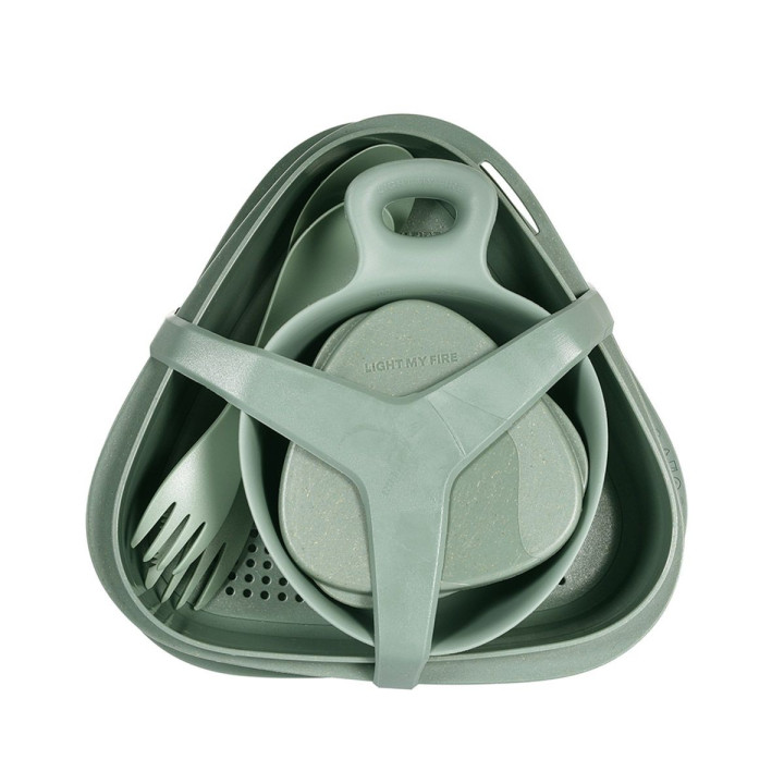 Zestaw naczyń LIGHT MY FIRE Outdoor MealKit 8pcs musty yellow