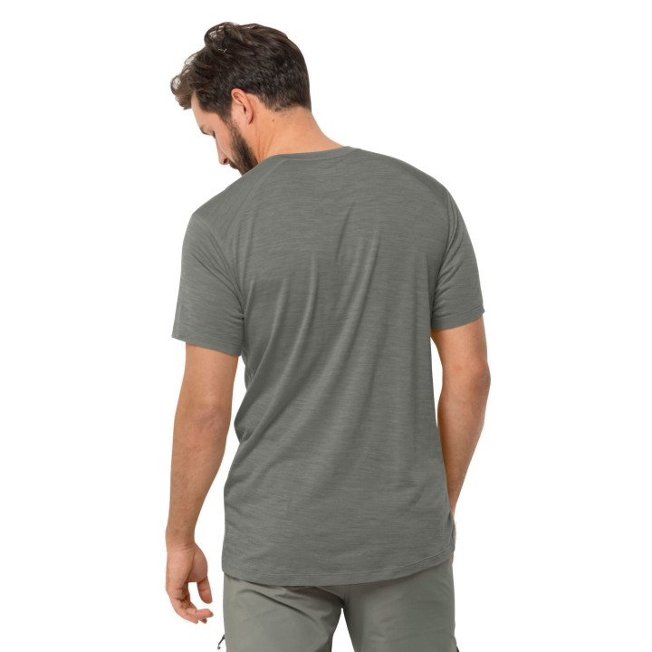 Koszulka JACK WOLFSKIN Kammweg S/S Men gecko green