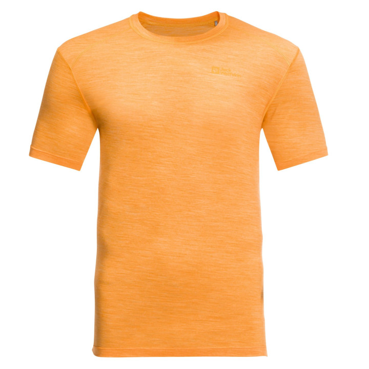 Koszulka JACK WOLFSKIN Kammweg S/S Men orange pop