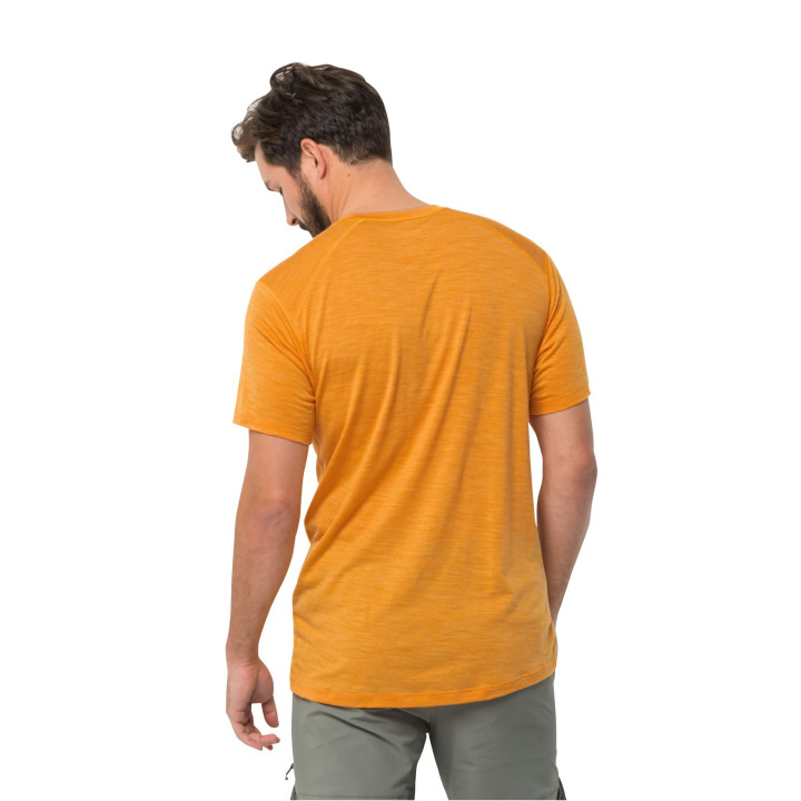 Koszulka JACK WOLFSKIN Kammweg S/S Men orange pop