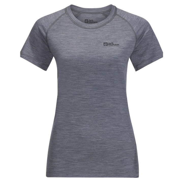 Koszulka JACK WOLFSKIN Kammweg S/S Women dolphin