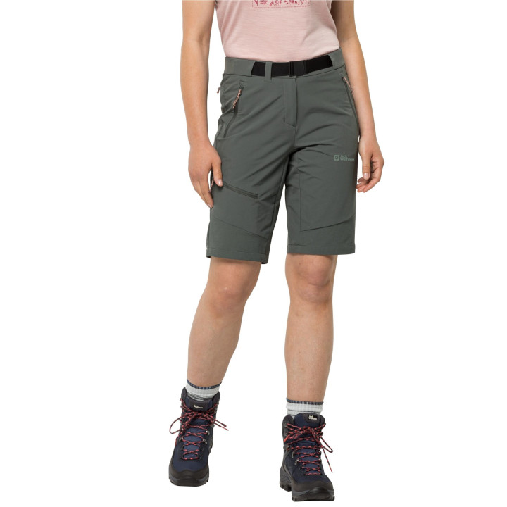 Spodenki JACK WOLFSKIN Ziegspitz Shorts Women slate green