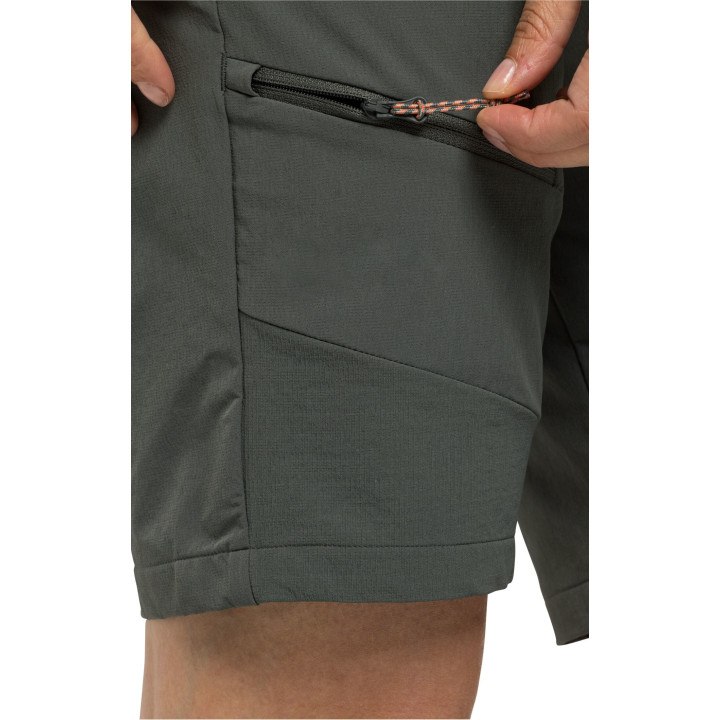 Spodenki JACK WOLFSKIN Ziegspitz Shorts Women slate green