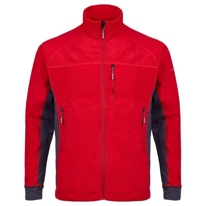 Bluza polarowa MILO Anas red/dark grey