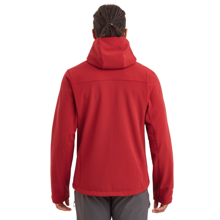 Kurtka MONTANE Men's Windjammer XPD Hooded Softshell Jacket acer red