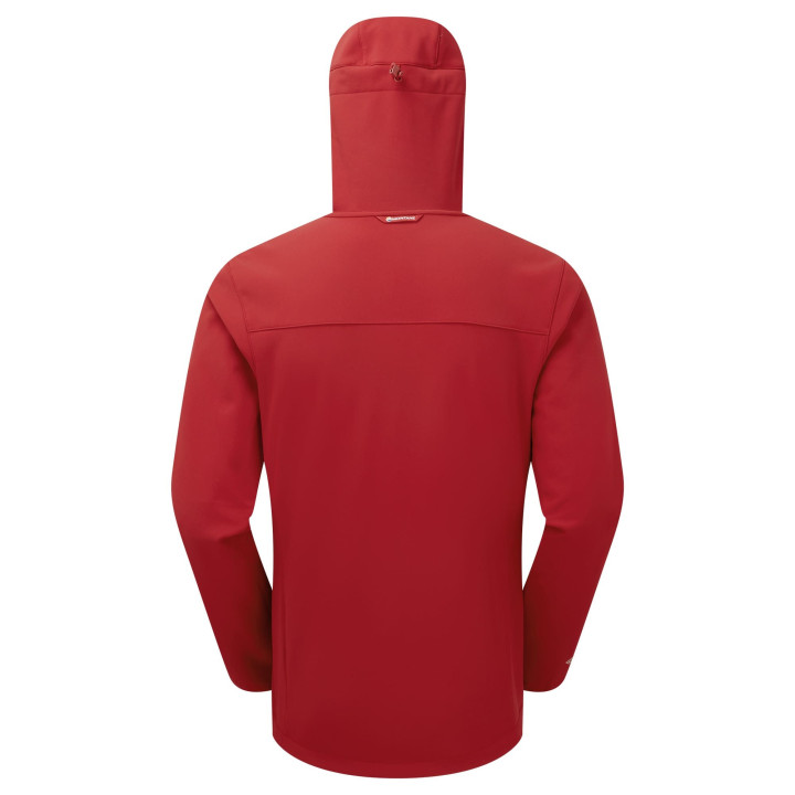 Kurtka MONTANE Men's Windjammer XPD Hooded Softshell Jacket acer red